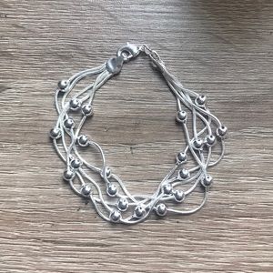 A beautiful silver bracelet